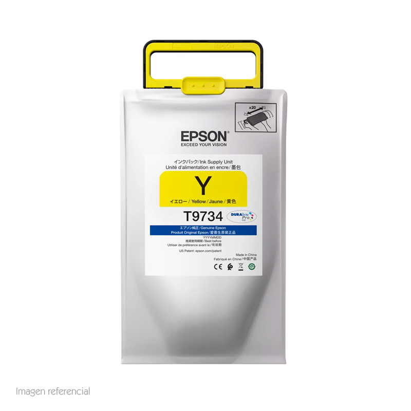 Imagen: Bolsa de tinta EPSON DURABrite Pro T973420, color Yellow.