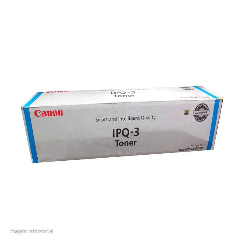 Imagen: Toner Canon IPQ-3, Cyan, para imagePRESS C6000/C6000VP, caja.