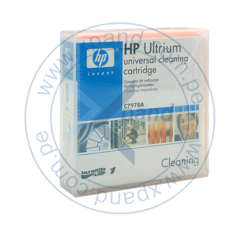 Imagen: Cartucho de limpieza universal HP C7978A Ultrium, Partcula metlica, Naranja.