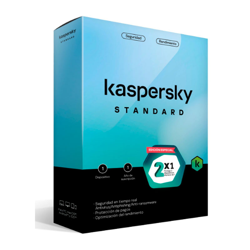 Imagen: Kaspersky Standard 2 x 1 (Protege 2 dispositivos al precio de 1), Licencia de 1 ao