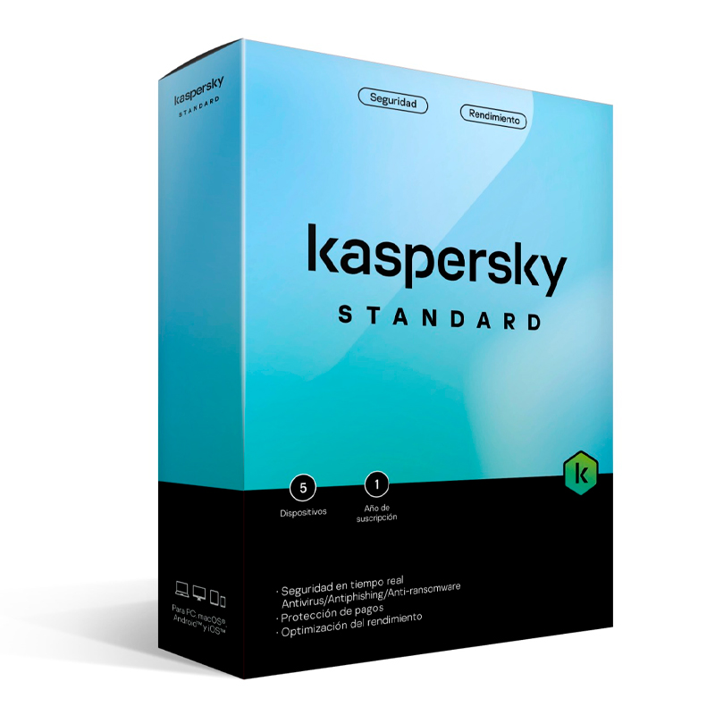 Imagen: Kaspersky Standard Edition, para unos 5 dispositivos, Licencia de 1 ao