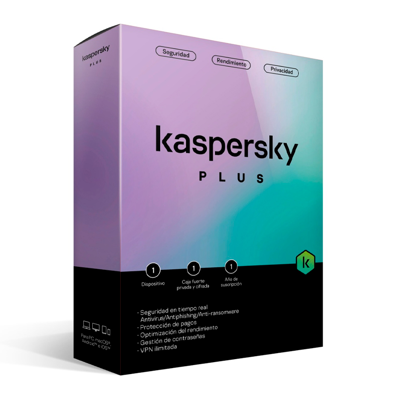 Imagen: Kaspersky Plus Edition, para un 1 dispositivo, Licencia de 1 ao