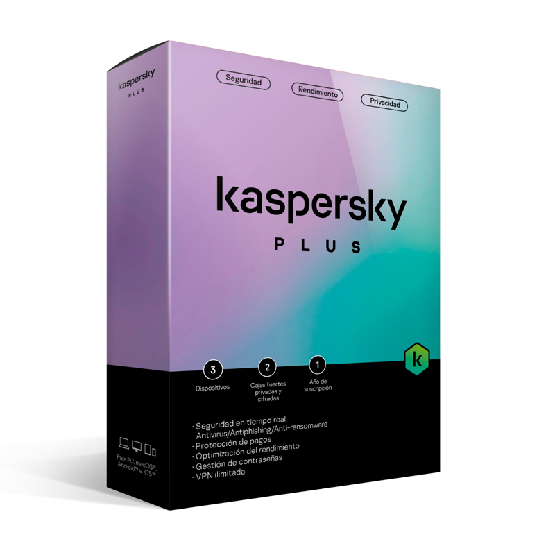 Imagen: Kaspersky Plus Edition, para unos 3 dispositivos, Licencia de 1 ao