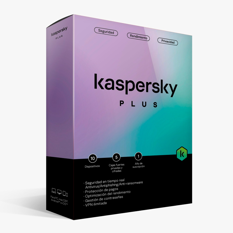 Imagen: Kaspersky Plus Edition, para unos 10 dispositivos, Licencia de 1 ao