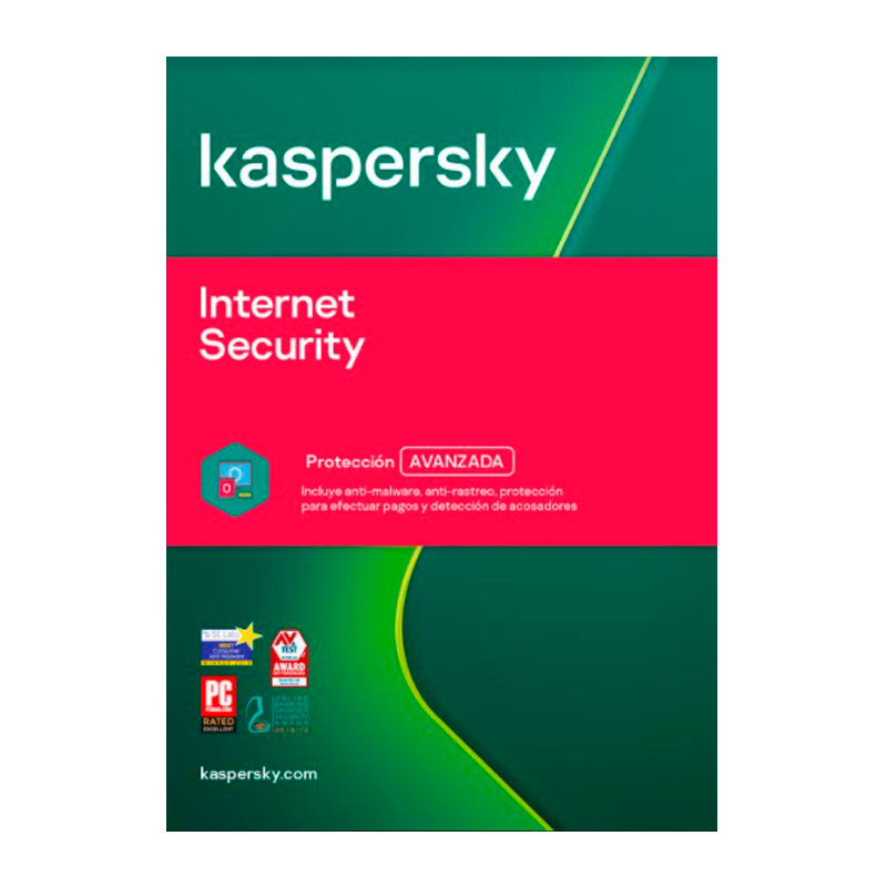 Imagen: Software Kaspersky Internet Security, para 1 PC, Licencia 2 aos, Producto Virtual.