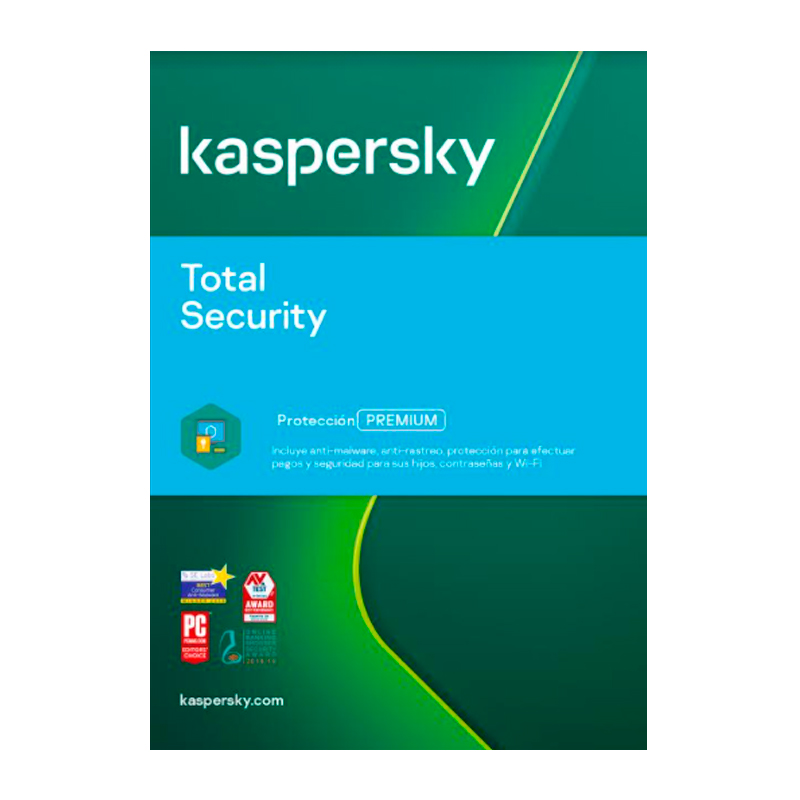 Imagen: Software Kaspersky Total Security para 1 PC, Licencia 1 ao, Producto Virtual.