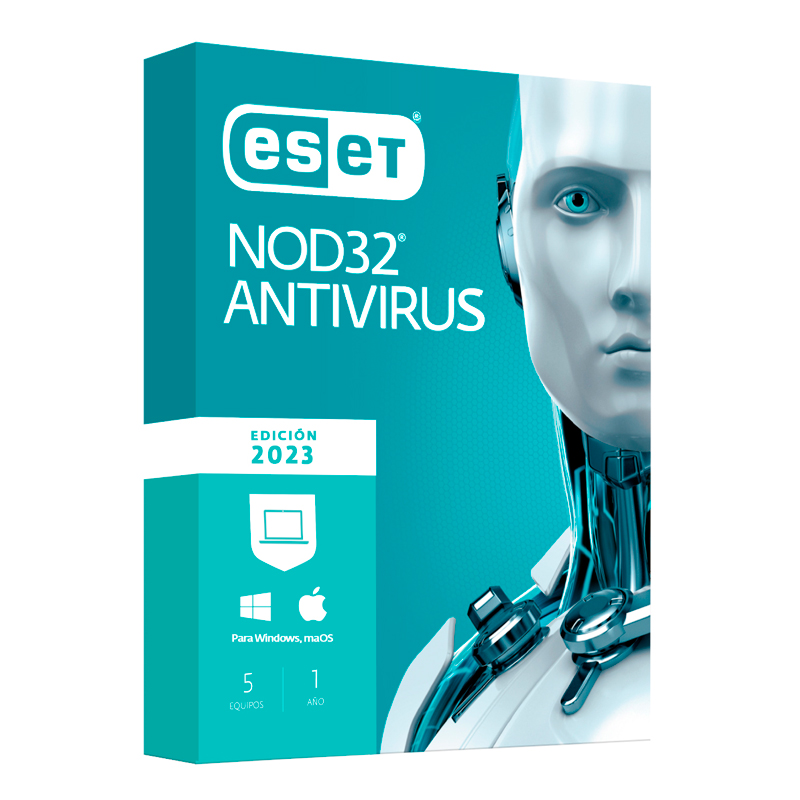 Imagen: Software Eset NOD32 Anti-Virus Edicion 2023 para 5 PCs, Licencia 1 ao.