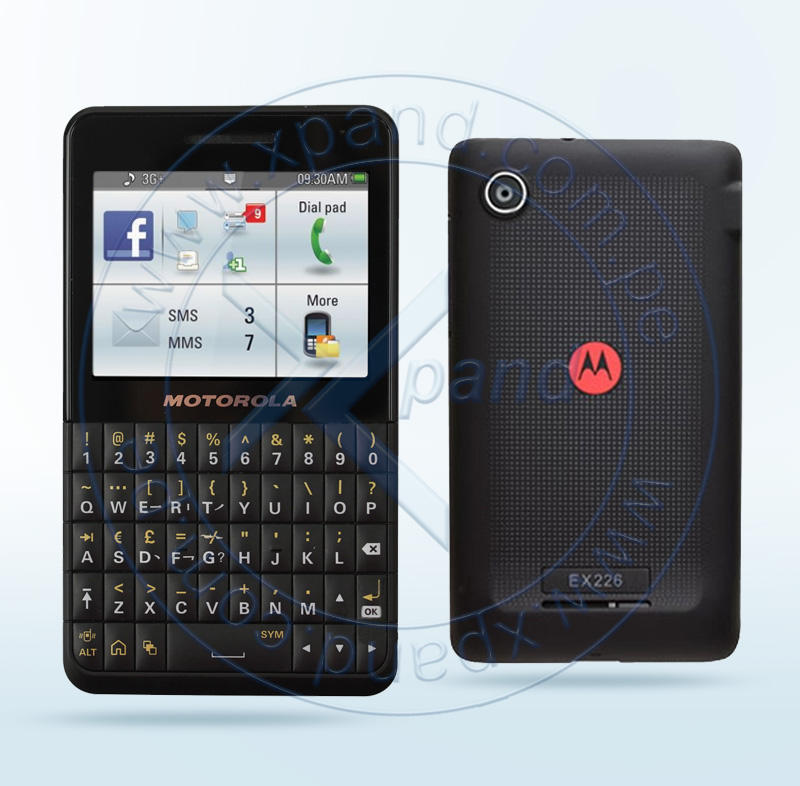 Imagen: Celular multimedia Motorola EX226, 2.4" 320x240, Dual SIM, Desbloqueado.