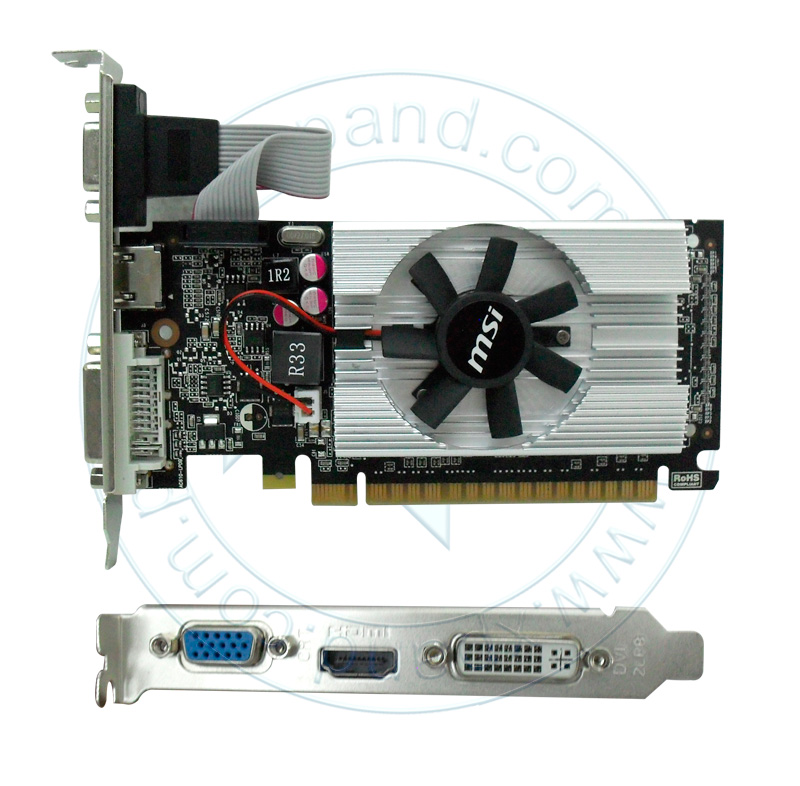 Imagen: Tarjeta de video MSI NVIDIA GeForce 210, 1GB DDR3 64-bit, HDMI/DVI/VGA, PCI-E 2.0 X16.