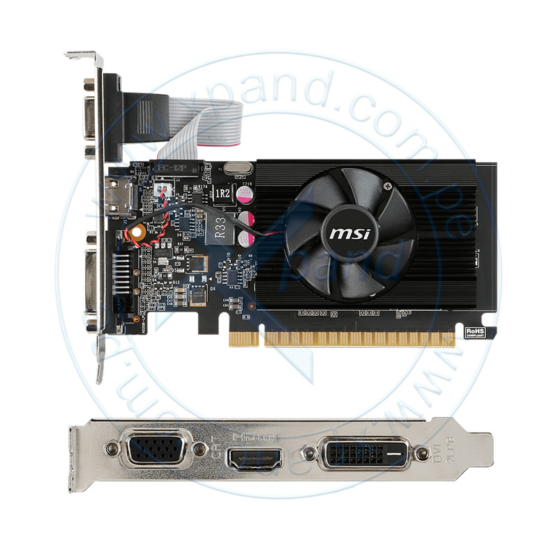 Imagen: Tarjeta de video MSI Nvidia GeForce GT 710, 2GB DDR3 64-bit, PCI-e 2.0, Low-Profile.