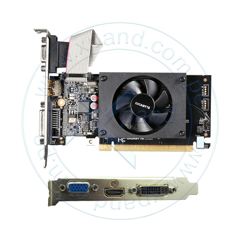 Imagen: Tarjeta de video GIGABYTE NVIDIA GeForce GT 710, 2GB DDR3 64-bit, HDMI/DVI/VGA, PCI-E 2.0.