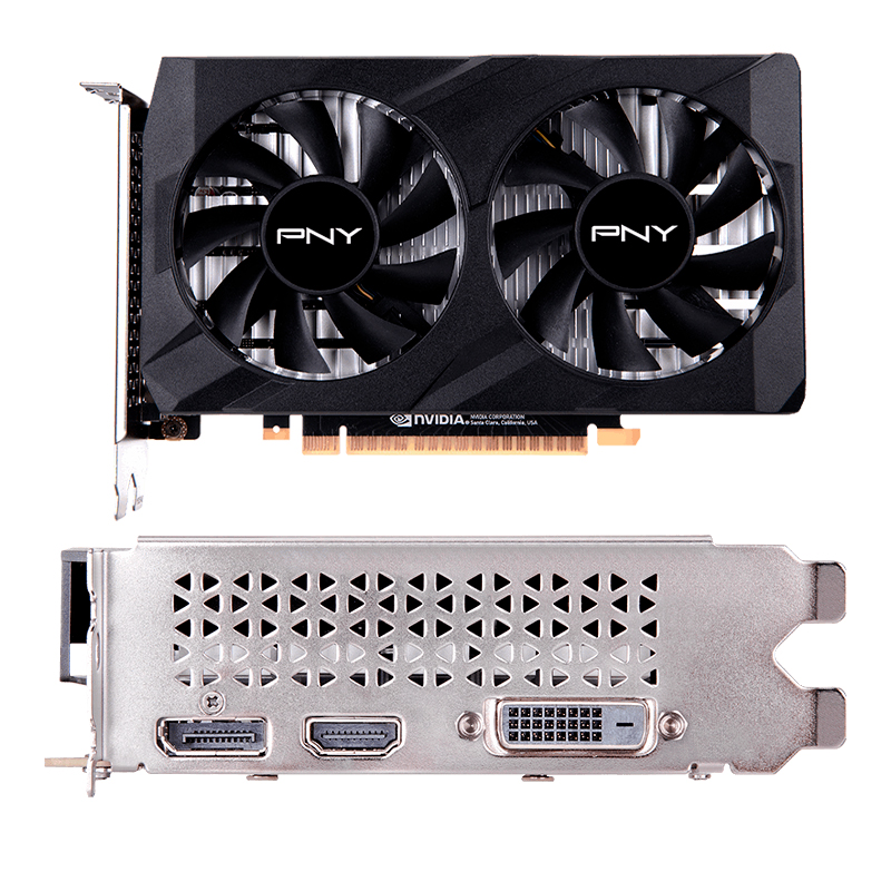 Imagen: Tarjeta de video PNY GeForce GTX 1650 4GB GDDR6 Dual Fan, PCI-Express 3.0 16