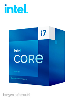 Procesador Intel Core i7-13700F 2.10/5.20GHz 30MB SmartCaché LGA1700, 65W, Intel 7(10nm)