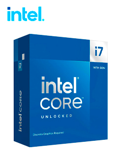 Procesador Intel Core i7-14700KF 3.40/5.60GHz, 33 MB Intel Smart Caché, LGA1700, 125W/253W 
