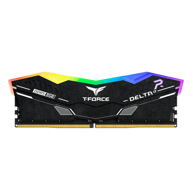 Memoria TEAMGROUP T-FORCE DELTA BLACK RGB 16GB DDR5-6000MHz PC5-48000 CL38 1.25V