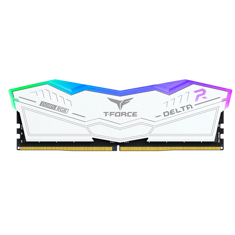 Memoria TEAMGROUP T-FORCE DELTA WHITE RGB 16GB DDR5-6000MHz PC5-48000 CL38 1.25V
