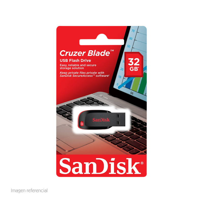 MEMORIA USB SANDISK CRUZER 32GB 2.0 P/N: SDCZ50-032G-B35