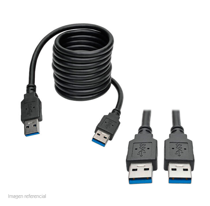 CABLE USB 3.0 TRIPP-LITE U320-006-BK, NEGRO, SUPERSPEED, A/A, 1.83 MTS, 28/24 AWG - P/N: U320-006-BK