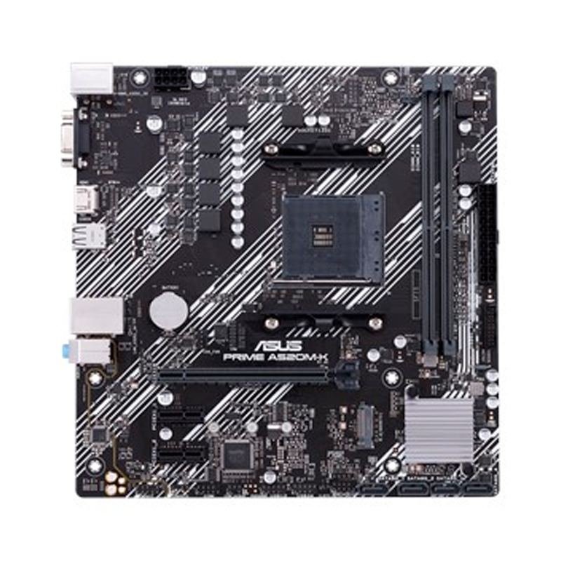 PLACA ASUS PRIME A520M-K, AM4, DDR4, 64GB, 1 RANURA M.2, HDMI/D-SUB , USB 3.2 - P/N: PRIME A520M-K