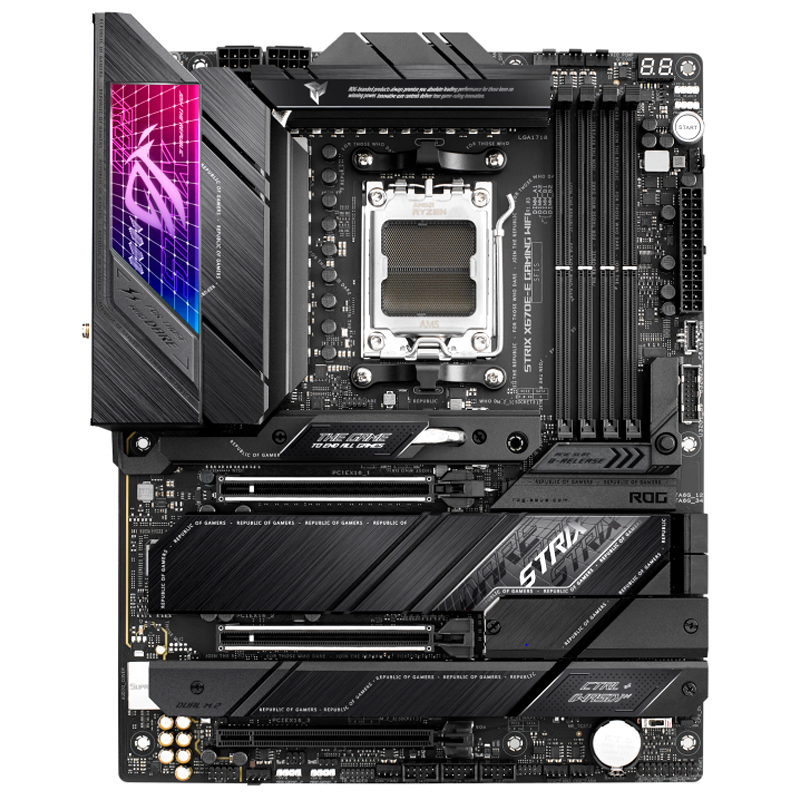 Motherboard ASUS ROG STRIX X670E-E GAMING WIFI Chipset AMD X670 Socket AMD AM5 ATX