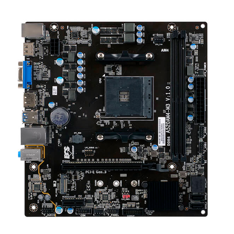 Motherboard ECS A520AM4-M3_M3D Chipset AMD A520 Socket AM4 mATX