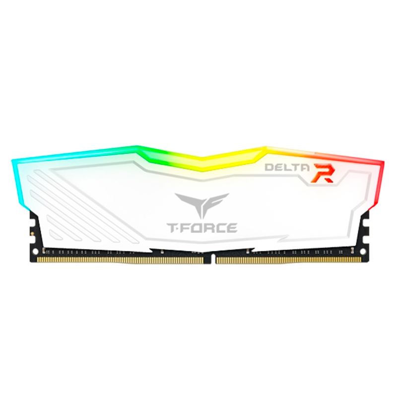 Memoria TEAMGROUP T-Force Delta RGB 32GB DDR4-3200MHz CL-16 1.35V Blanco.