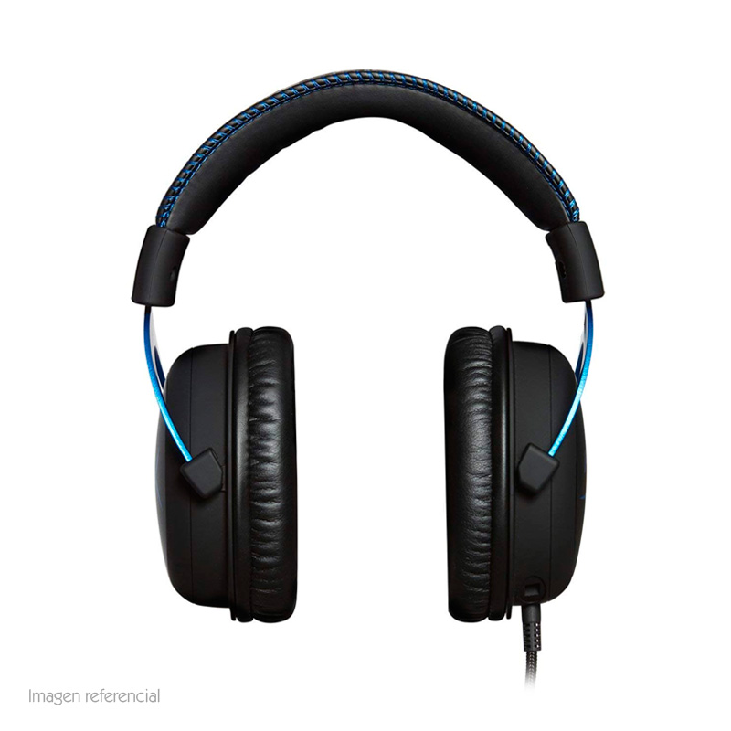 Auriculares HyperX Cloud con micrófono, conector 3.5mm, Negro / Azul.