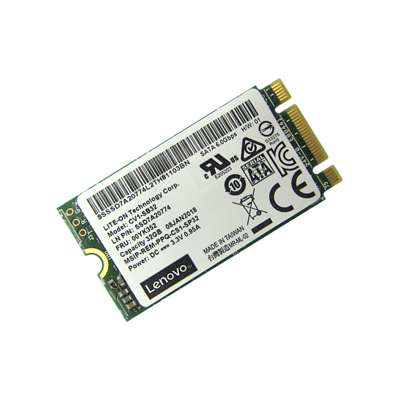 Unidad de estado solido Lenovo 7N47A00129 32GB SATA 6.0 Gbps M.2 2242.