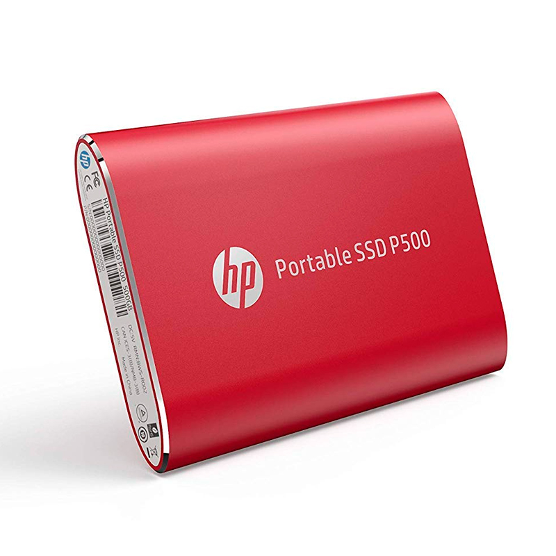 Disco duro externo estado slido HP P500 250GB USB 3.1 Tipo-C Rojo.