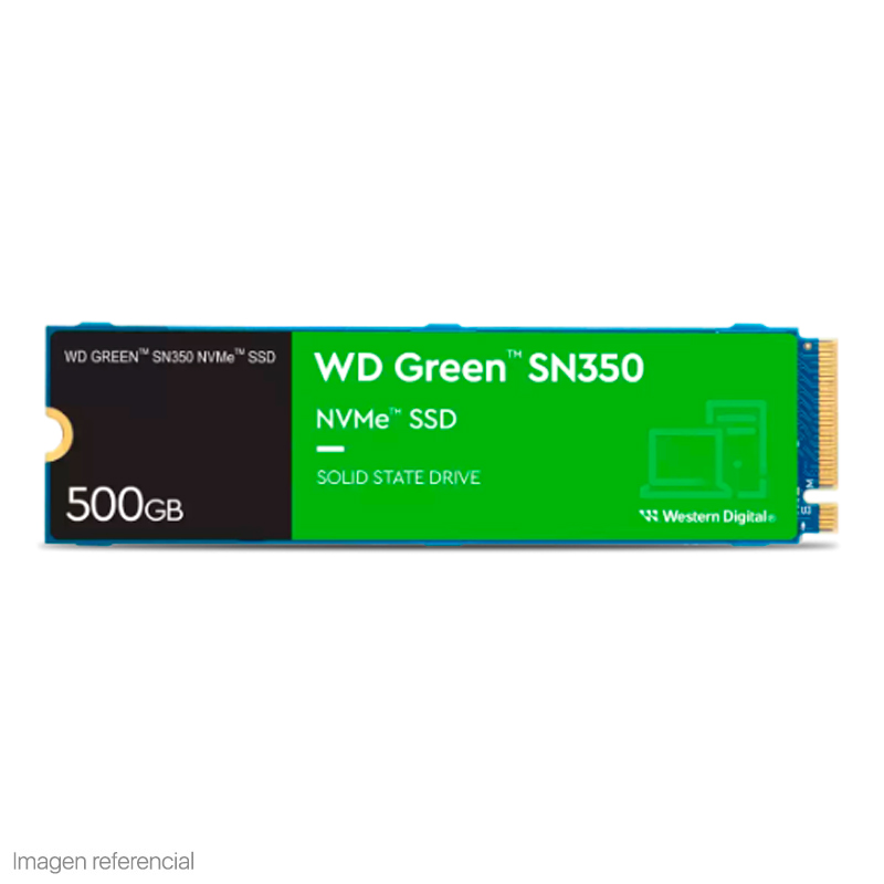 Unidad de estado solido Western Digital Green SN350 NVMe 500GB M.2 2280